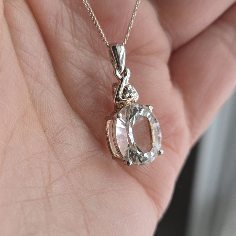 Prasiolite Pendant Necklace